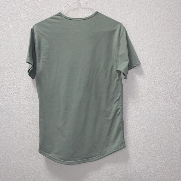 BYLT Basics Drop-Cut Signature Short Sleeve in Moss Size Medium - Picture 8 of 8